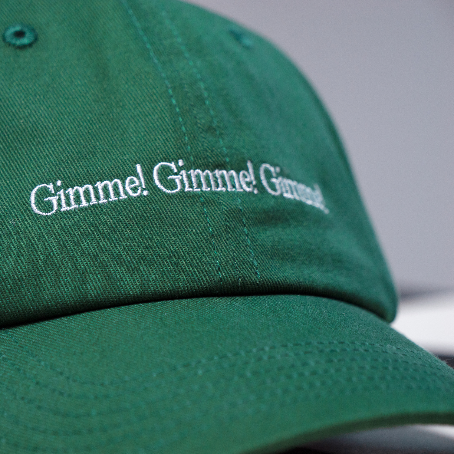 ABBA green cap — Gimme! Gimme! Gimme!