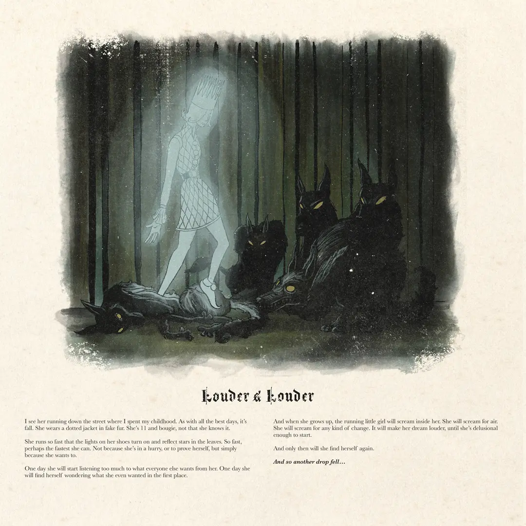 Booklet spread — Louder & Louder