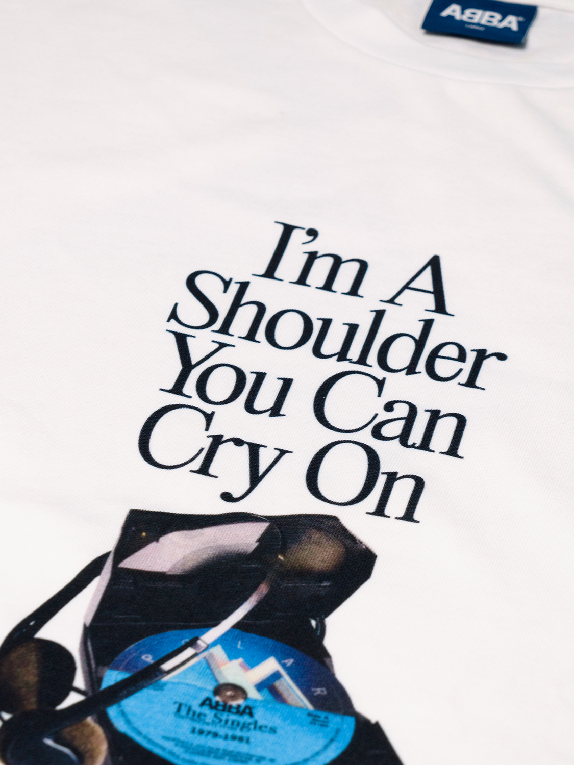 ABBA CD t-shirt detail